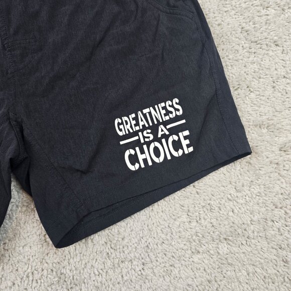 Burlebo Lined Shorts Size Small S Training Performance Greatness Is A Choice USA - Picture 2 of 6